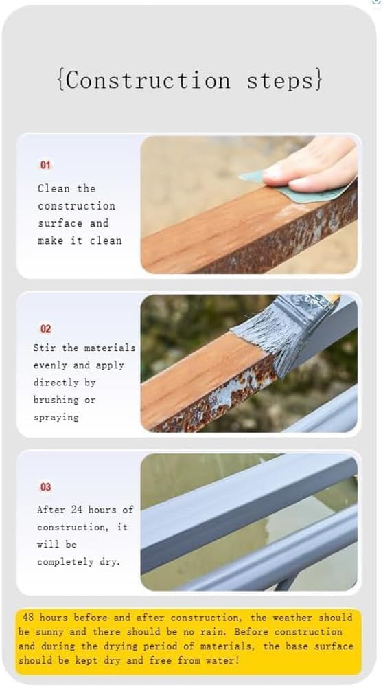 Metal rust removal & renovation paint